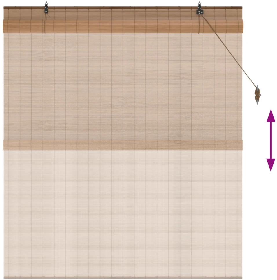 Roletas Ruda 130 x 160 cm Bambukas