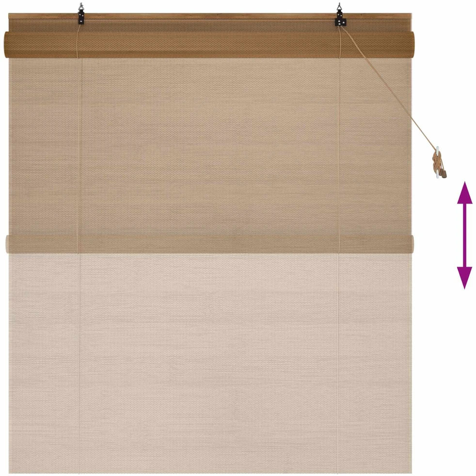 Roletas Ruda 130 x 160 cm Bambukas