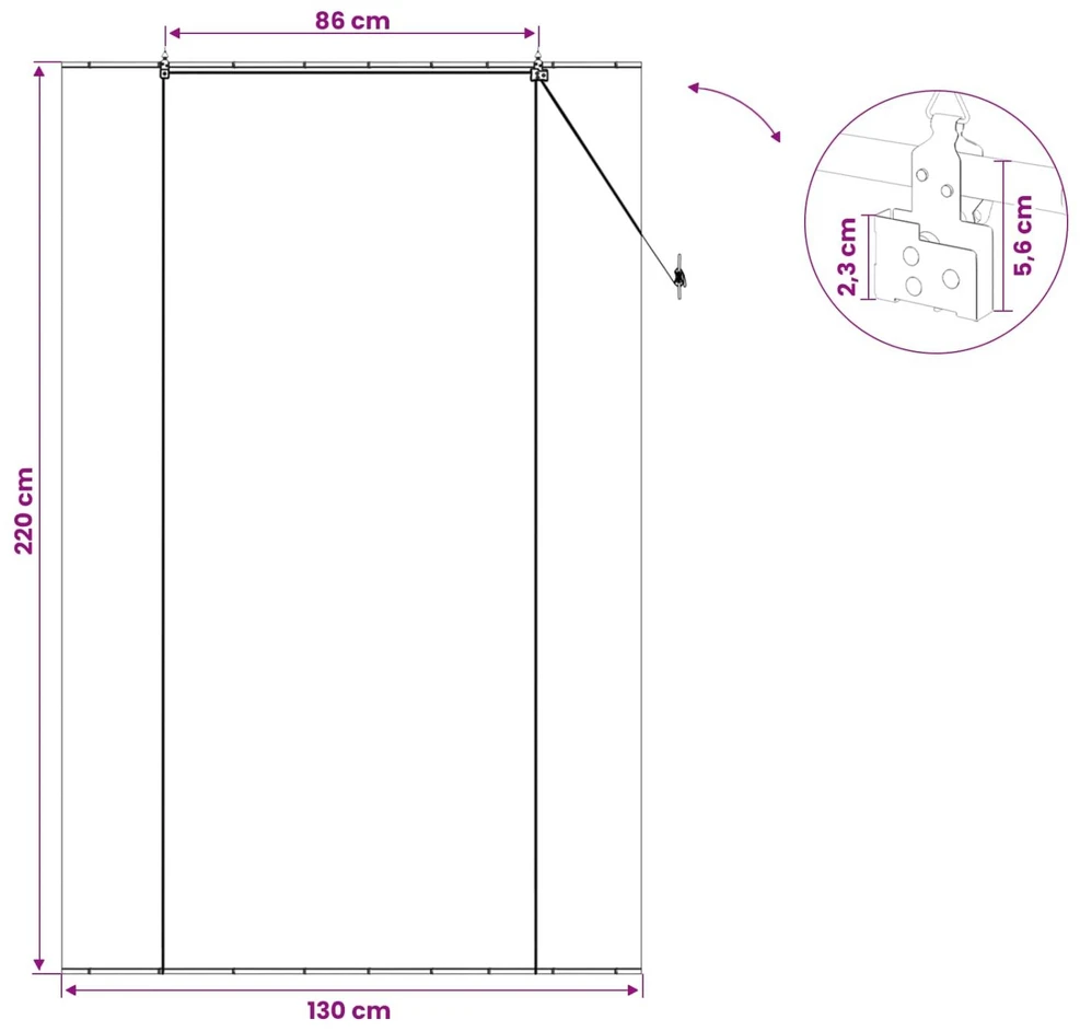 Roletas Ruda 130 x 220 cm Bambukas