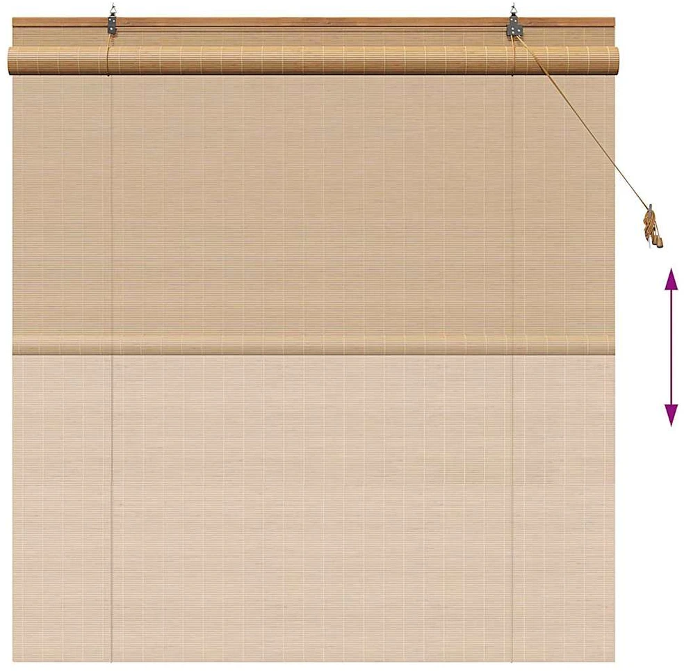 Roletas Ruda 150 x 160 cm Bambukas