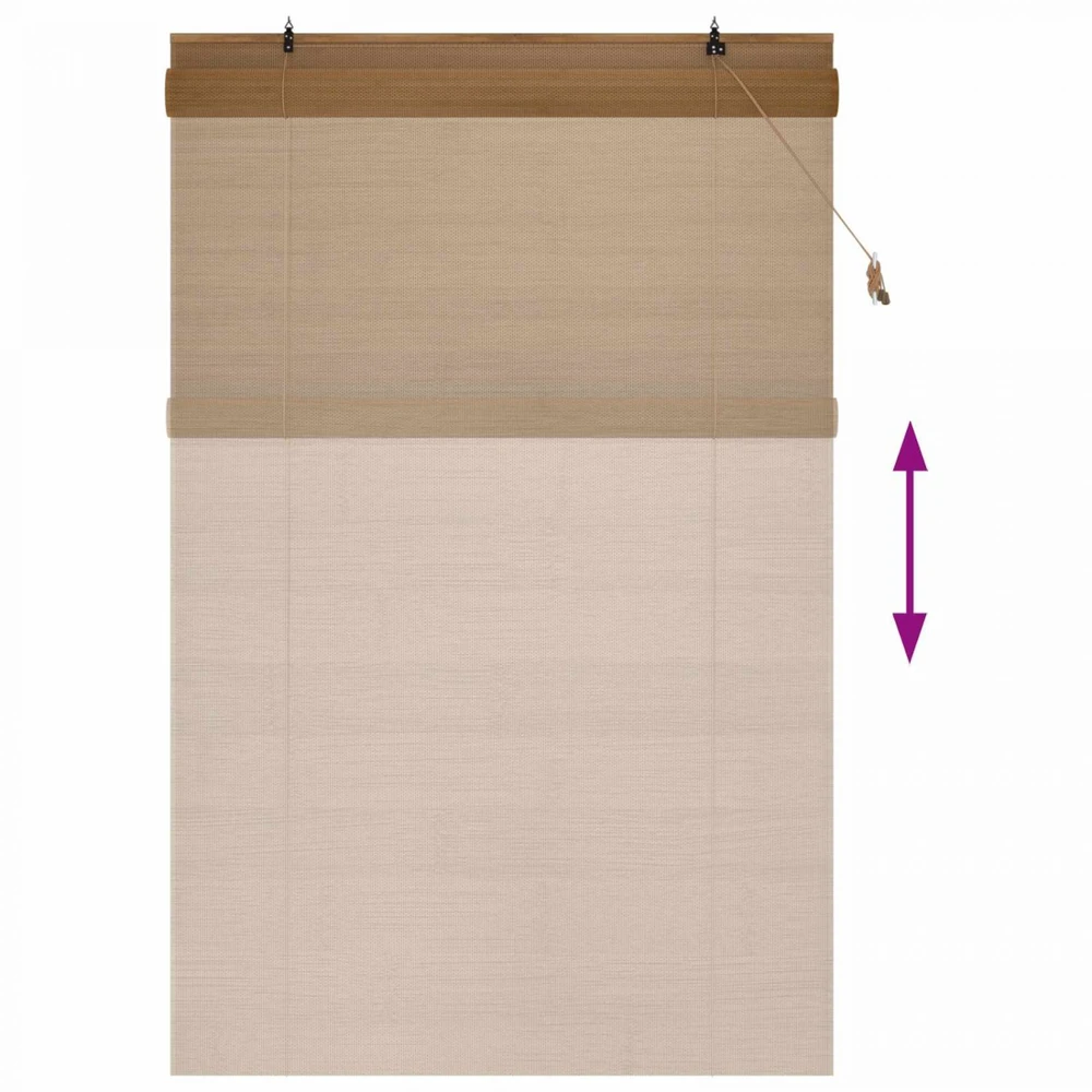Roletas Ruda 150 x 220 cm Bambukas