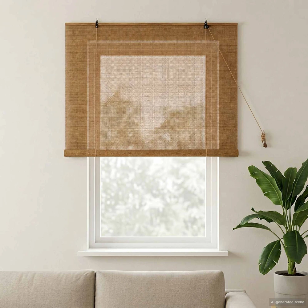 Roletas Ruda 160 x 160 cm Bambukas