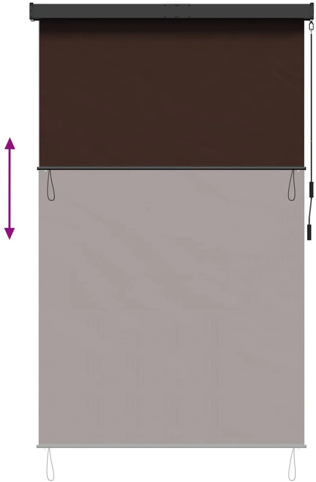 Roletas Ruda 180 x 250 cm Audinys ir aliuminis