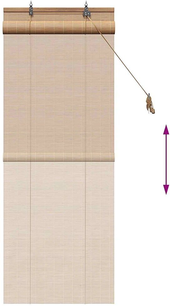 Roletas Ruda 40 x 160 cm Bambukas