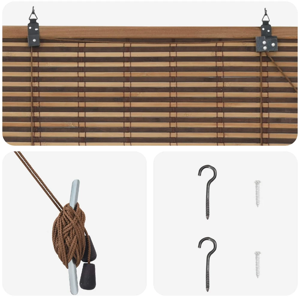 Roletas Ruda 40 x 160 cm Bambukas
