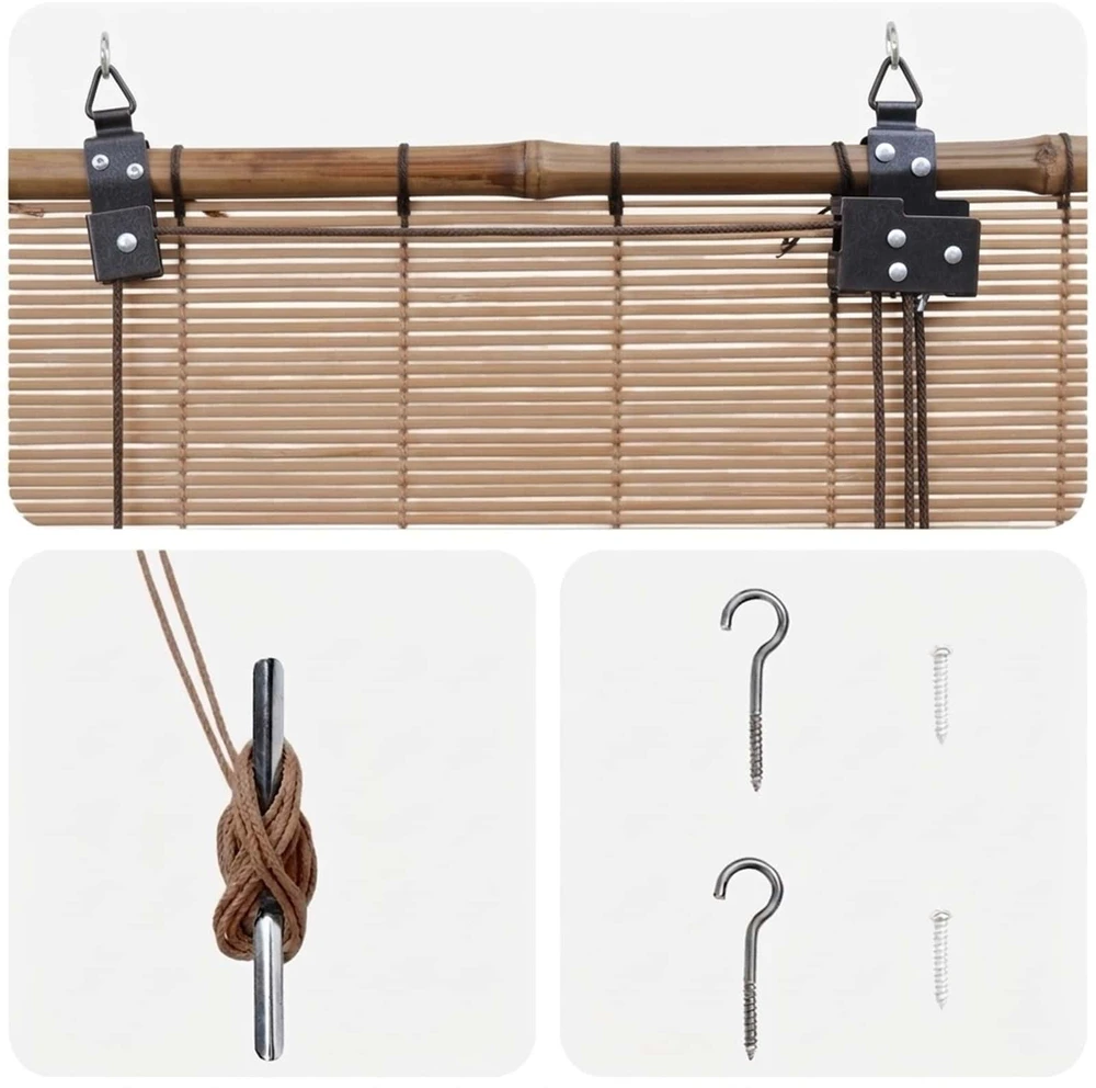 Roletas Ruda 40 x 160 cm Bambukas