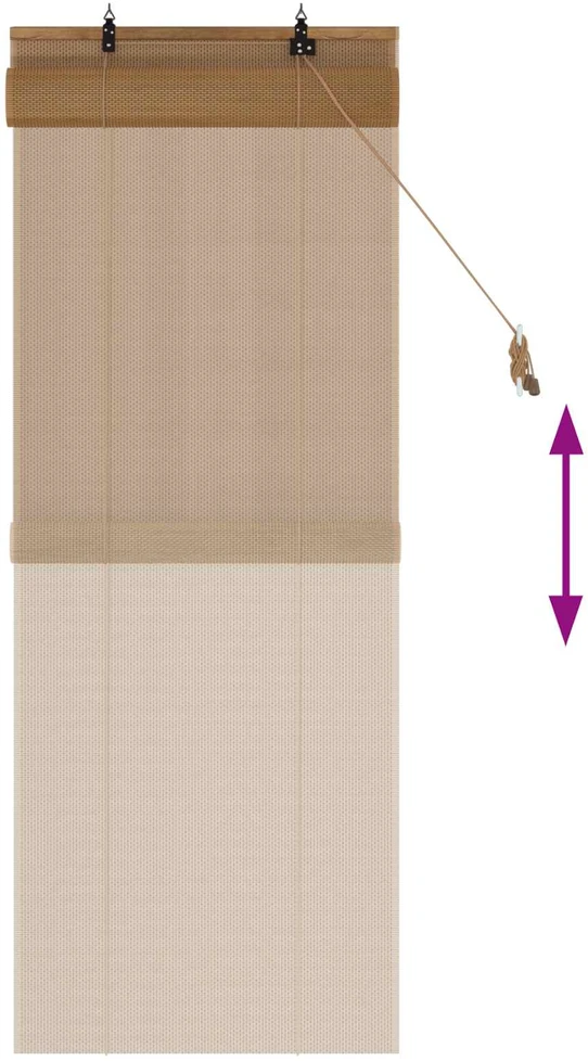 Roletas Ruda 50 x 160 cm Bambukas