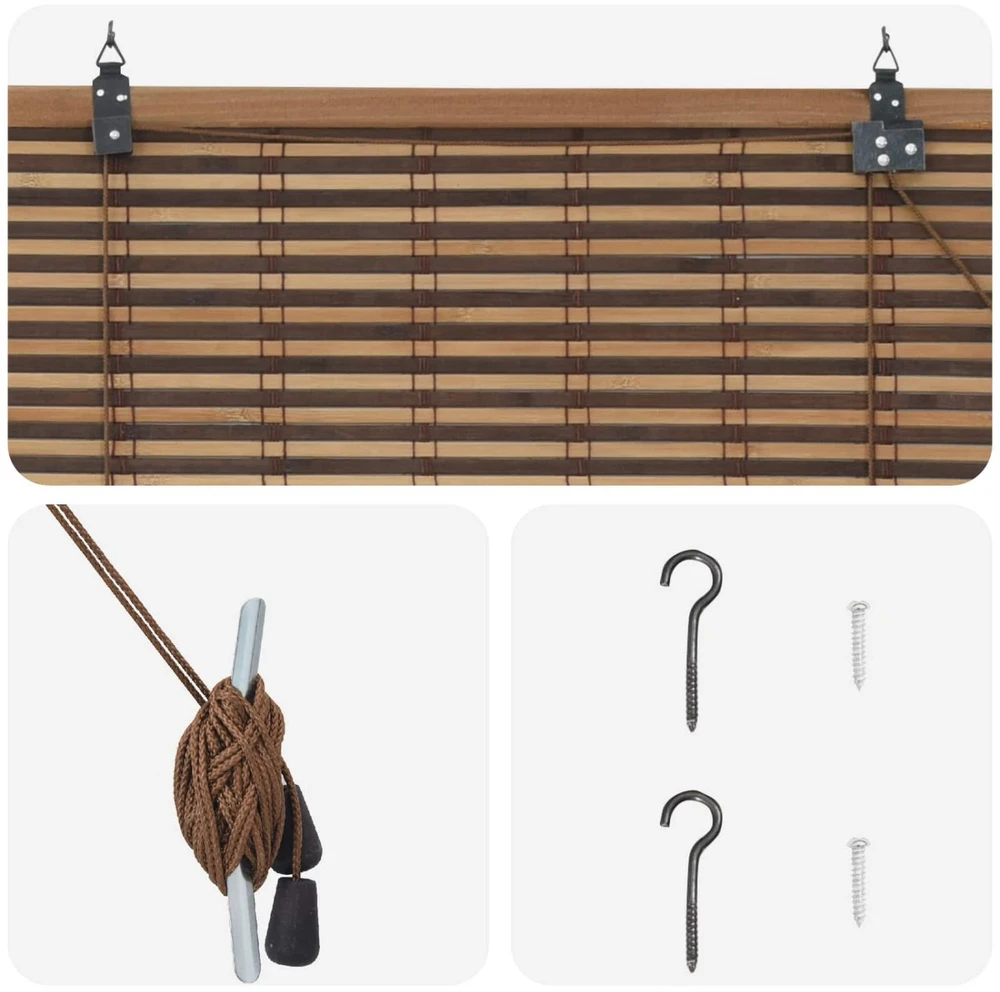 Roletas Ruda 50 x 160 cm Bambukas