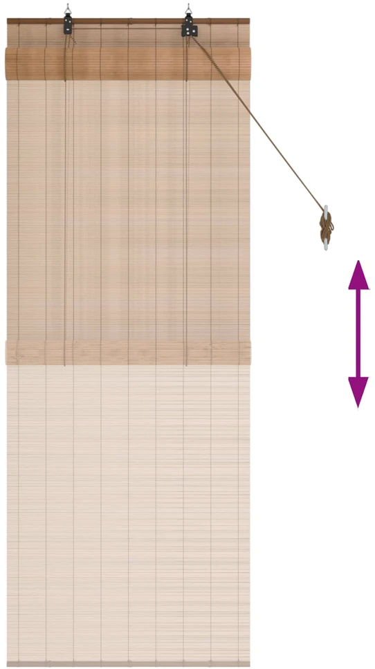 Roletas Ruda 50 x 160 cm Bambukas