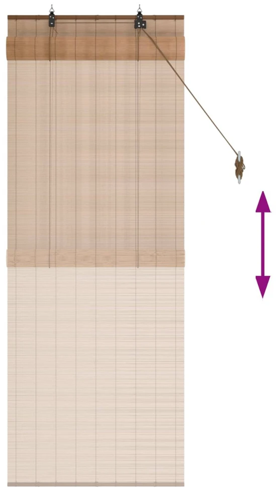 Roletas Ruda 50 x 160 cm Bambukas