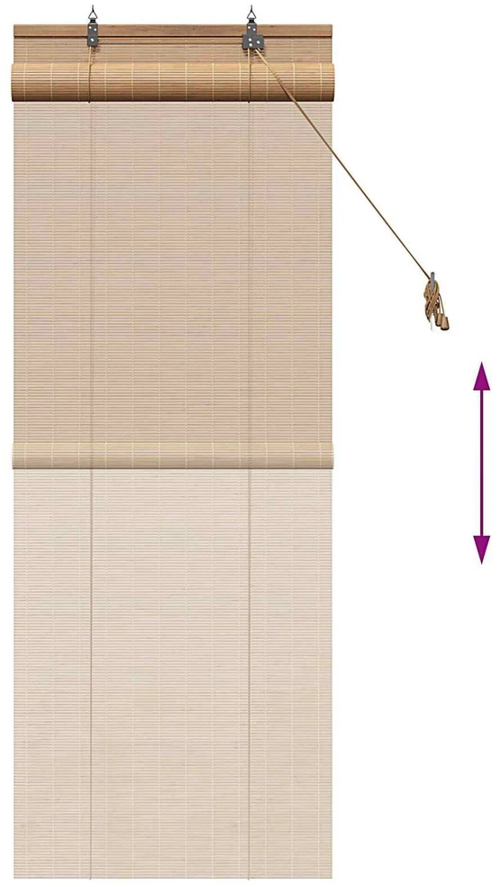 Roletas Ruda 50 x 160 cm Bambukas