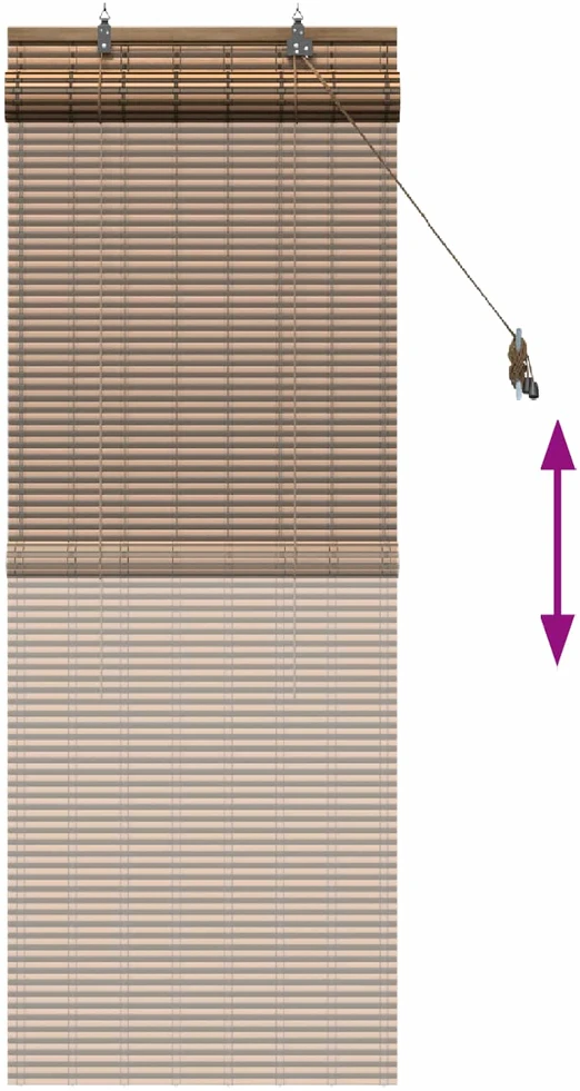 Roletas Ruda 50 x 160 cm Bambukas