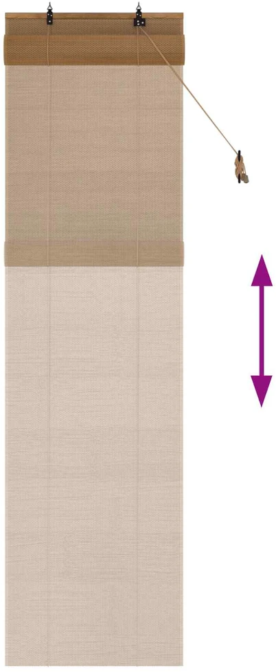 Roletas Ruda 60 x 220 cm Bambukas