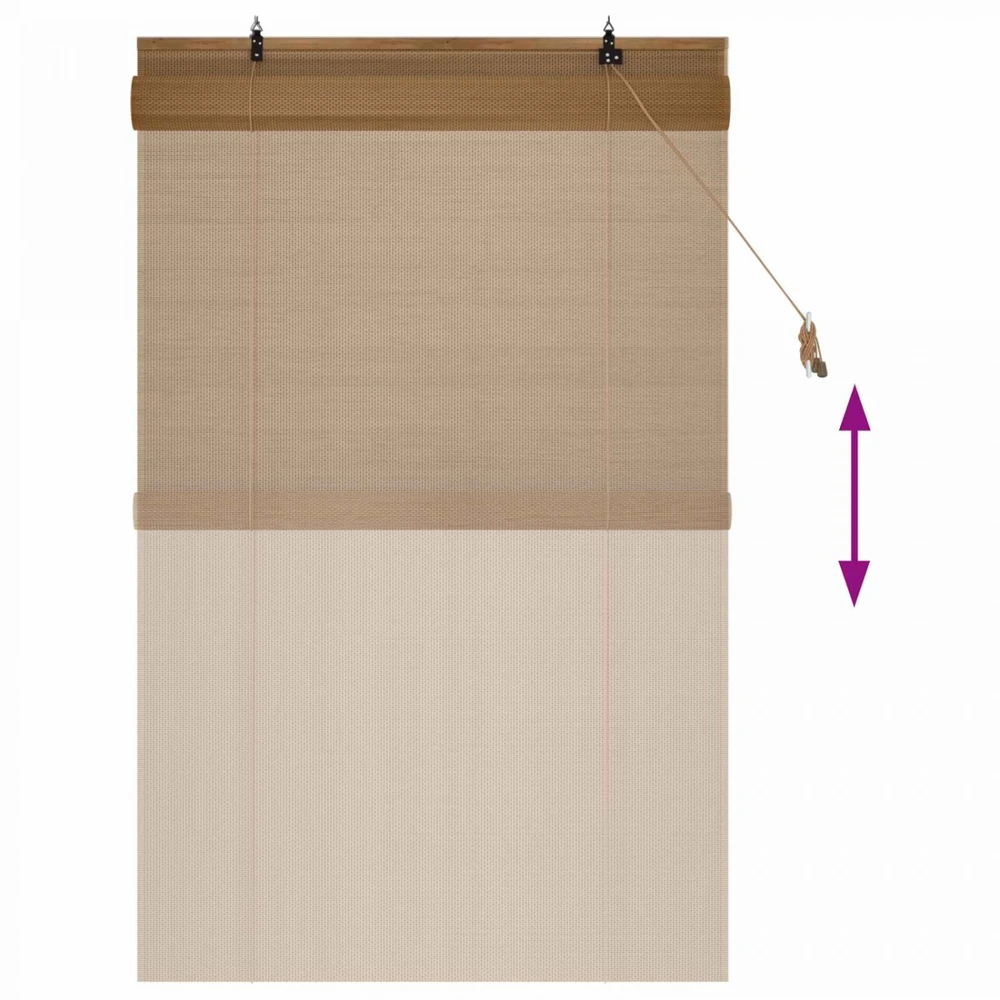Roletas Ruda 90 x 160 cm Bambukas