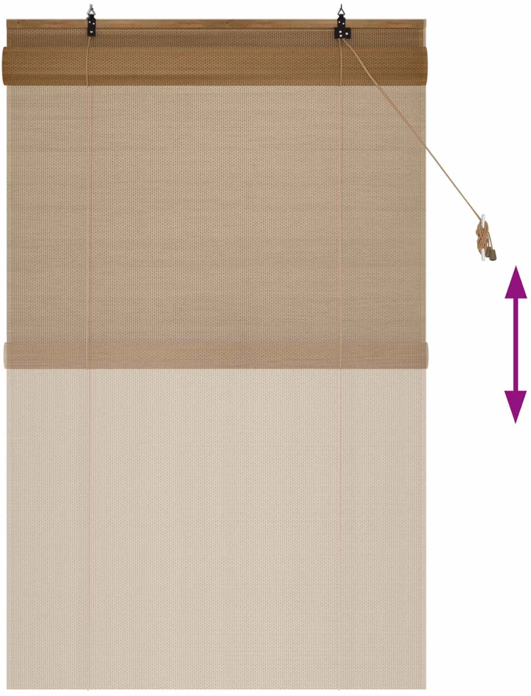 Roletas Ruda 90 x 160 cm Bambukas