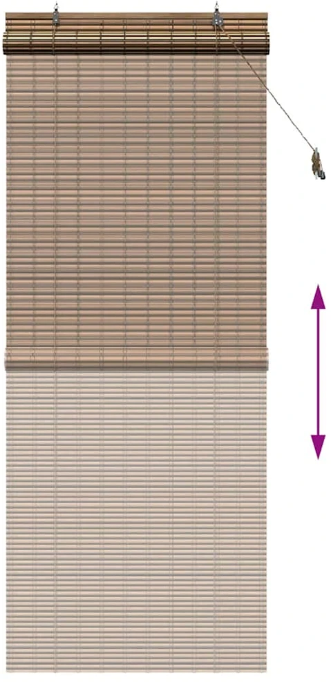 Roletas Ruda 90 x 220 cm Bambukas