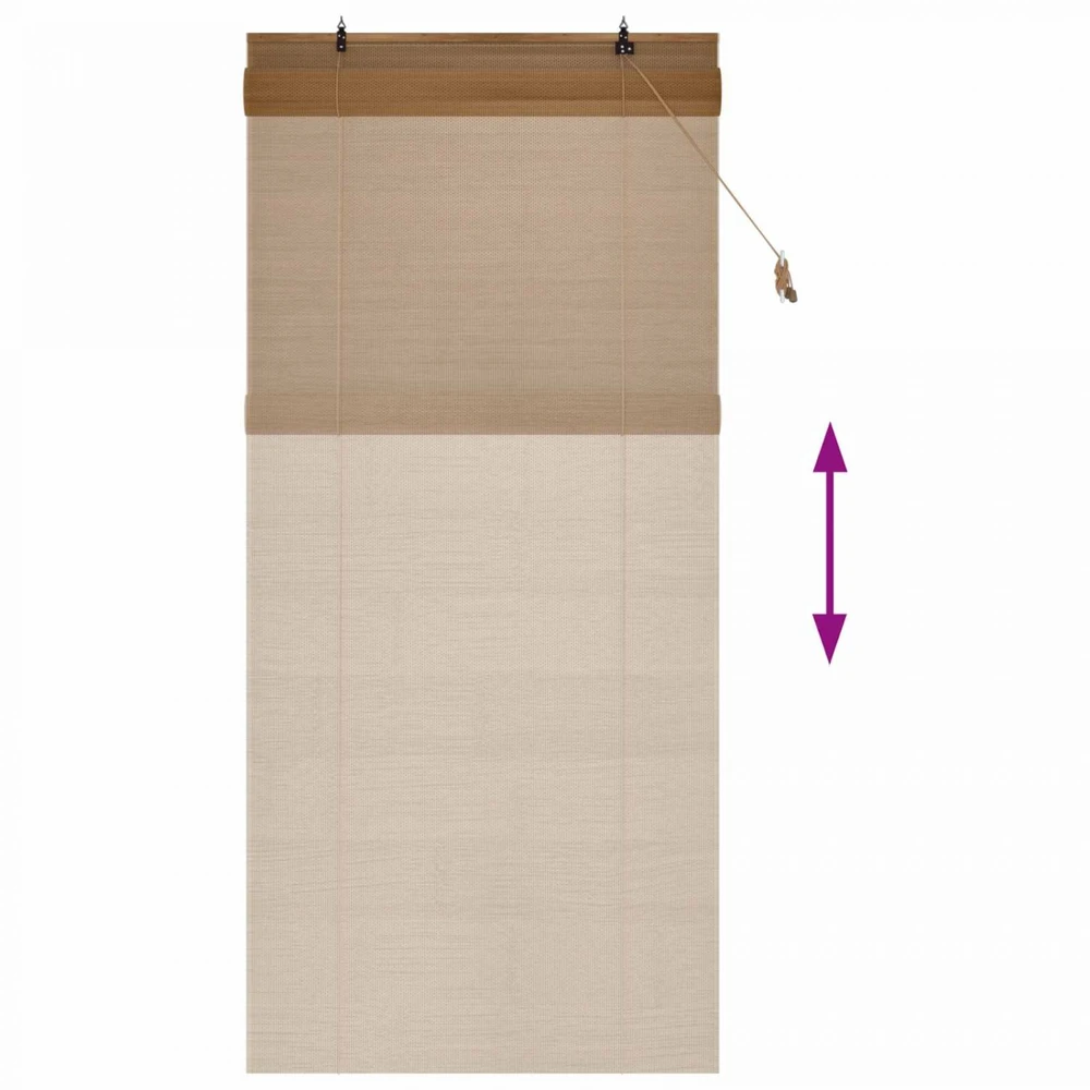 Roletas Ruda 90 x 220 cm Bambukas