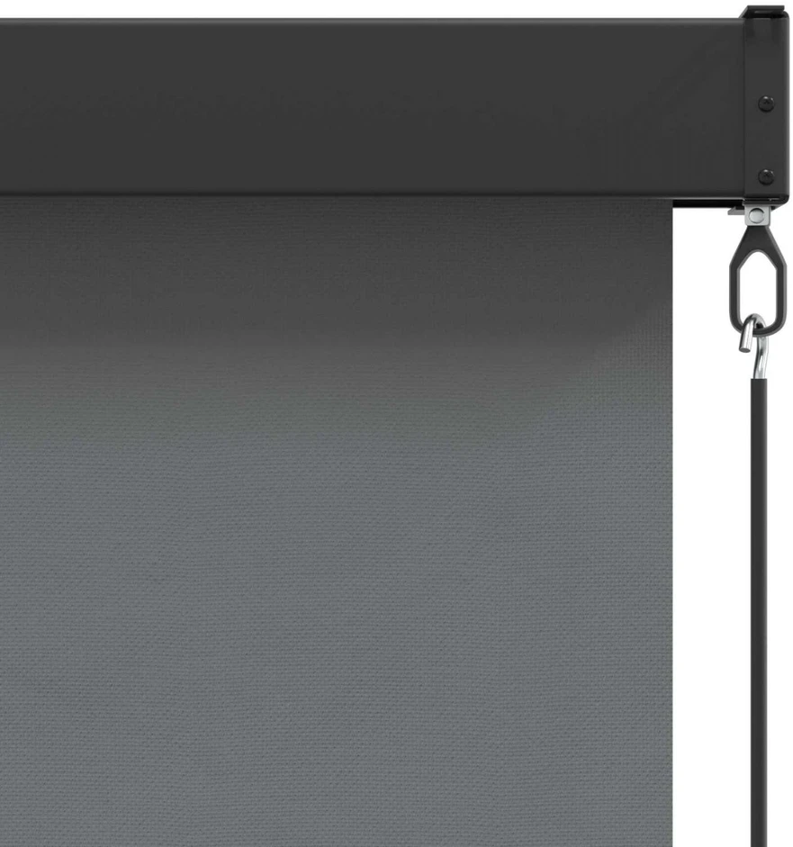 Roletas Šviesiai pilka 60 x 250 cm Audinys ir aliuminis