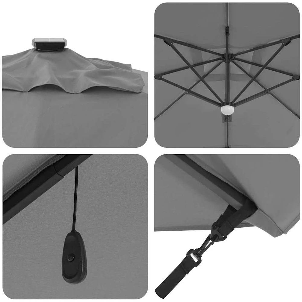 Roma Parasol Antracitas 286 x 284 x 270 cm