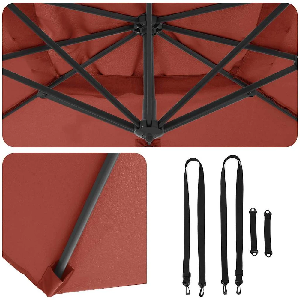 Roma Parasol Stačiakampio 286 x 284 x 265 cm
