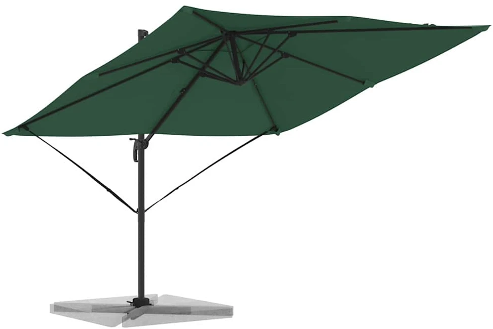 Roma Parasol Žalia 286 x 284 x 265 cm Aliuminis ir poliesteris