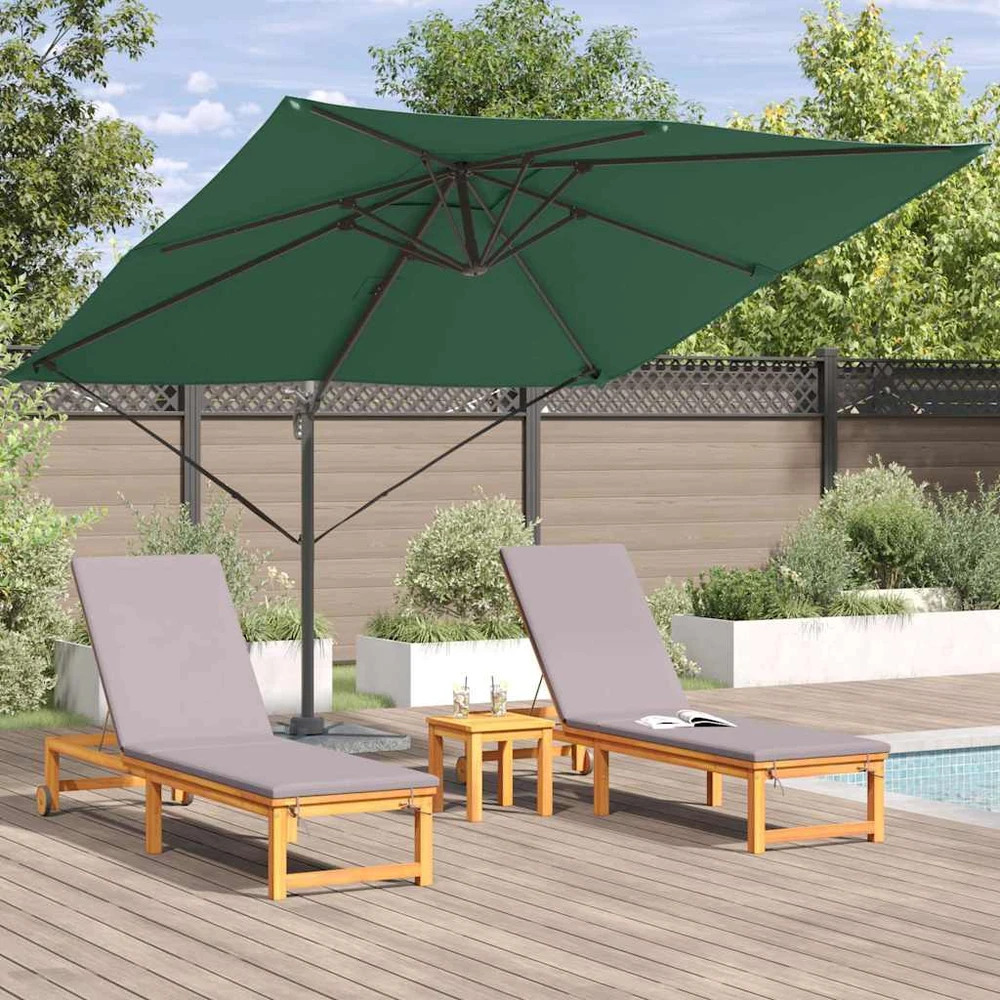 Roma Parasol Žalia 286 x 284 x 265 cm Aliuminis ir poliesteris