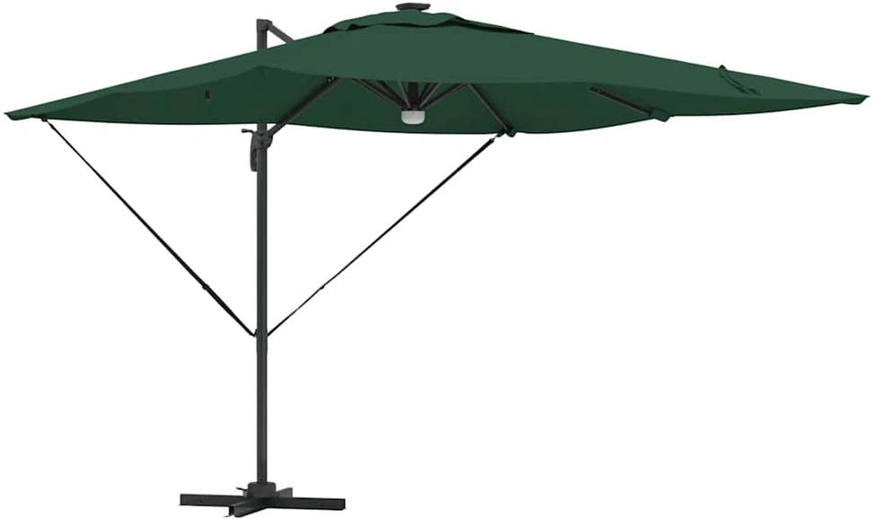 Roma Parasol Žalia 286 x 284 x 270 cm Aliuminis ir poliesteris