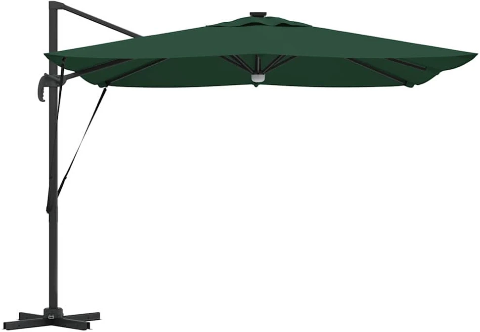 Roma Parasol Žalia 286 x 284 x 270 cm Aliuminis ir poliesteris