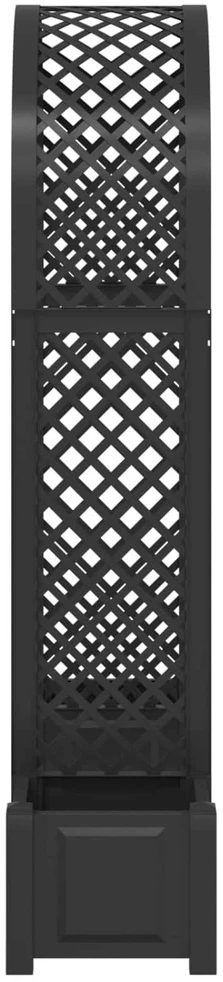 Rožių arka su vazonu Antracito 168,5 x 43 x 207 cm PP