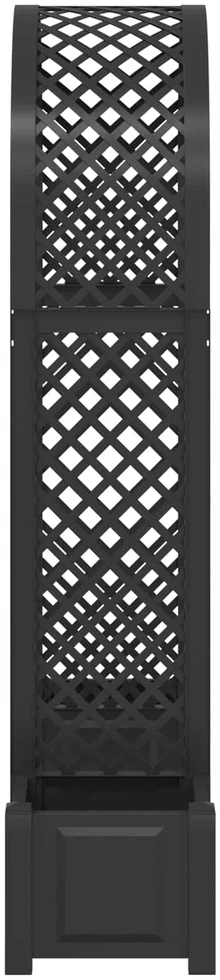 Rožių arka su vazonu Antracito 168,5 x 43 x 207 cm PP