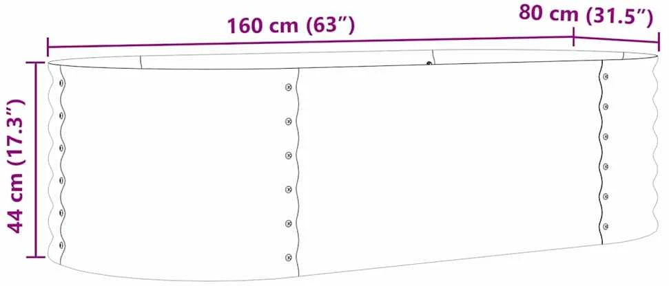 Pakelta lova Ruda 160 x 80 x 44 cm Plienas