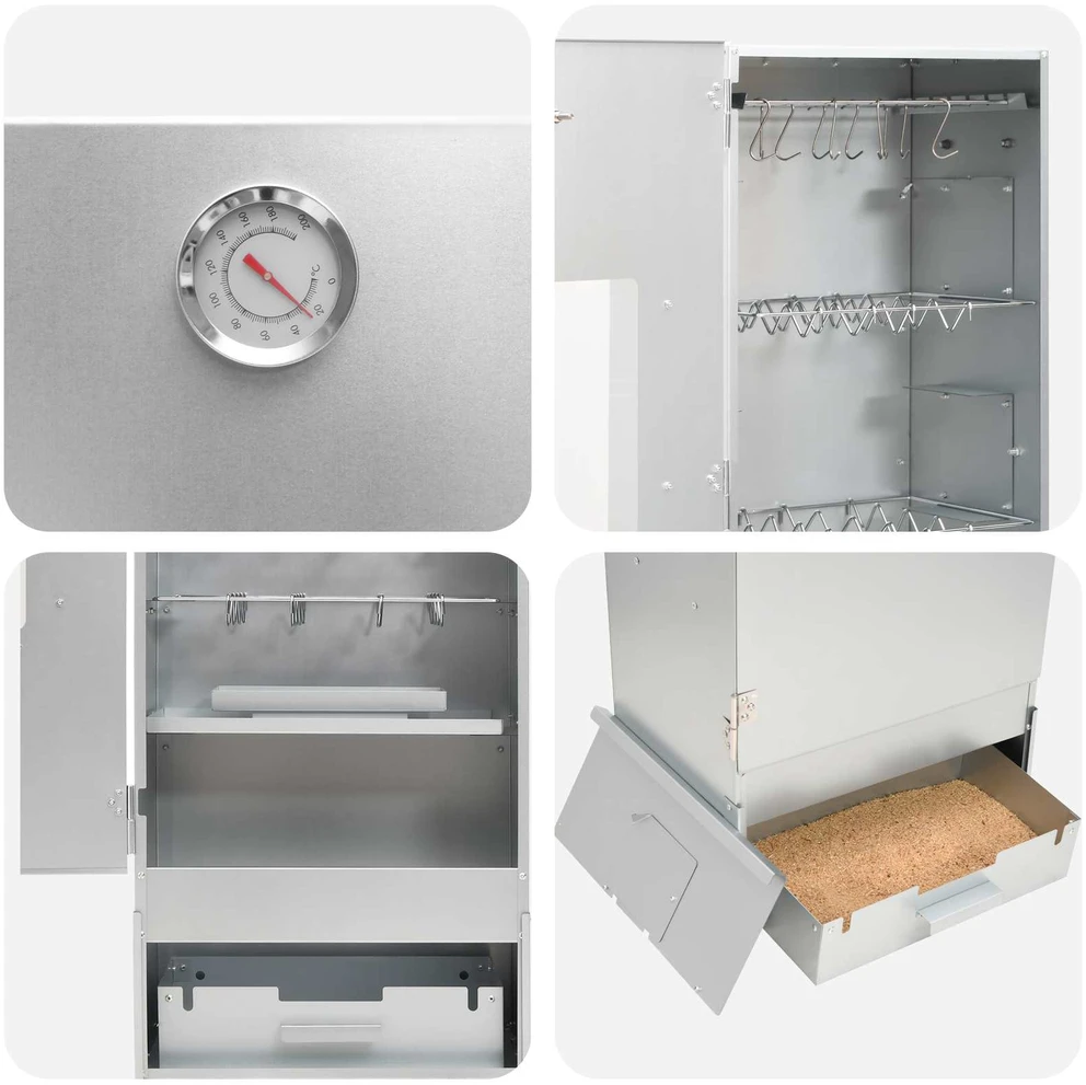 Rūkykla 3 vnt. 44,5 x 29 x 110 cm Galvanizuotas plienas