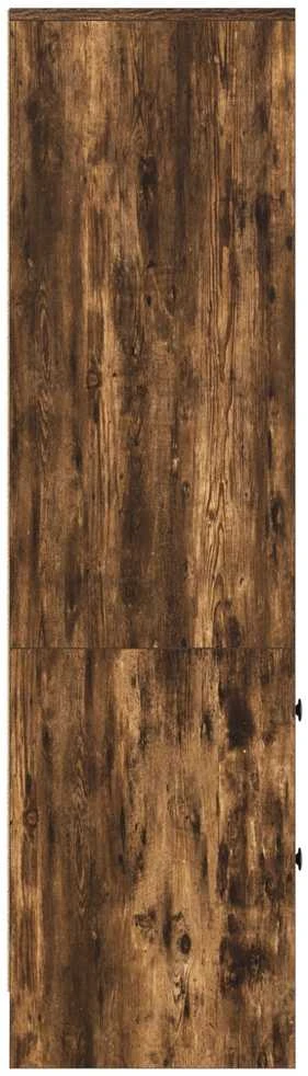 Aukštas spintelė su stalčių Rūkyta ąžuolas 45,5 x 34 x 127 cm