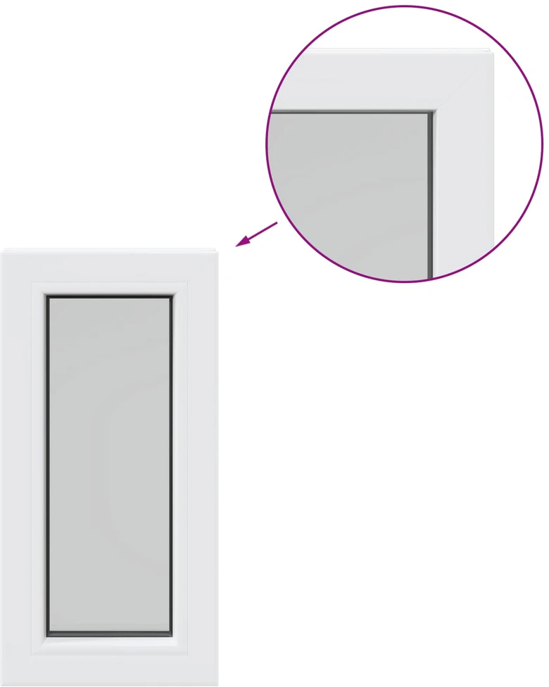 Rūsyje langas RISOR 30 x 45 cm PVC ir stiklas