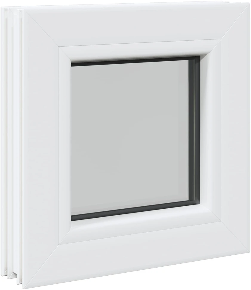 Rūsyje langas RISOR 35 x 35 cm PVC ir stiklas