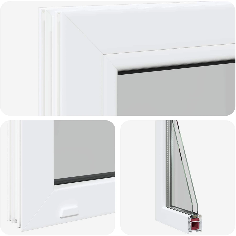 Rūsyje langas RISOR 40 x 30 cm PVC ir stiklas