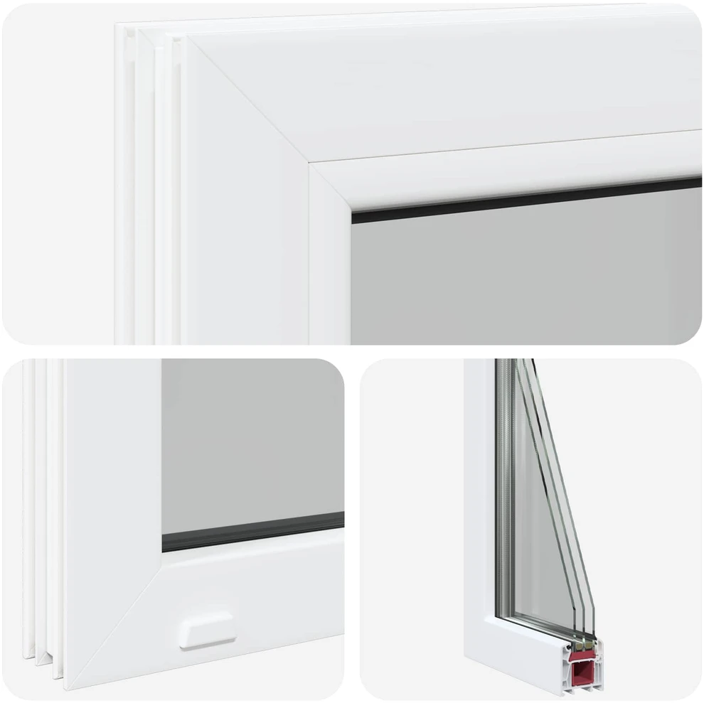 Rūsyje langas RISOR 40 x 35 cm PVC ir stiklas