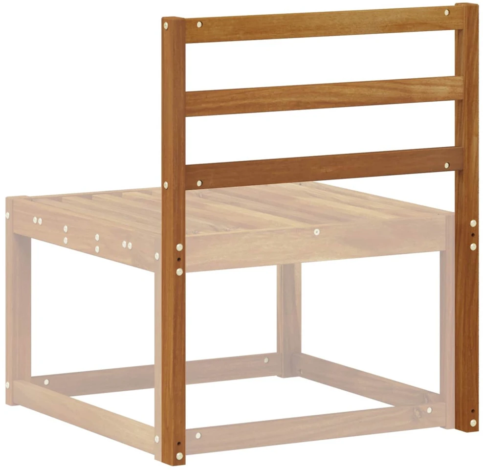 Ryggstøtte Ruda 59 x 4 x 73 cm Kietos akacijos mediena