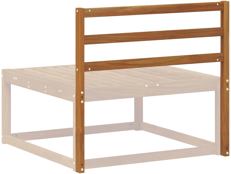 Ryggstøtte Ruda 79 x 4 x 73 cm Kietos akacijos mediena