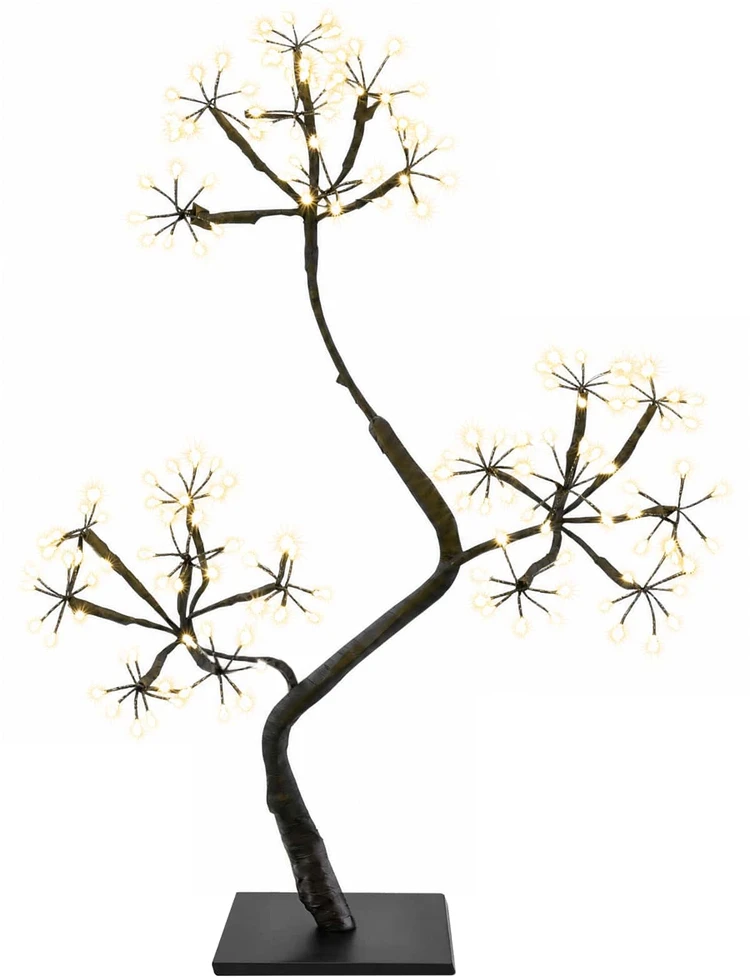 S formos LED kalėdinė eglutė 2 vnt. Juoda 45 cm Plastmasė