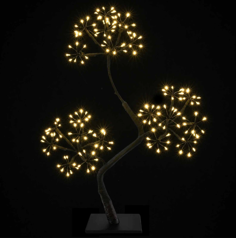 S formos LED kalėdinė eglutė 2 vnt. Juoda 45 cm Plastmasė