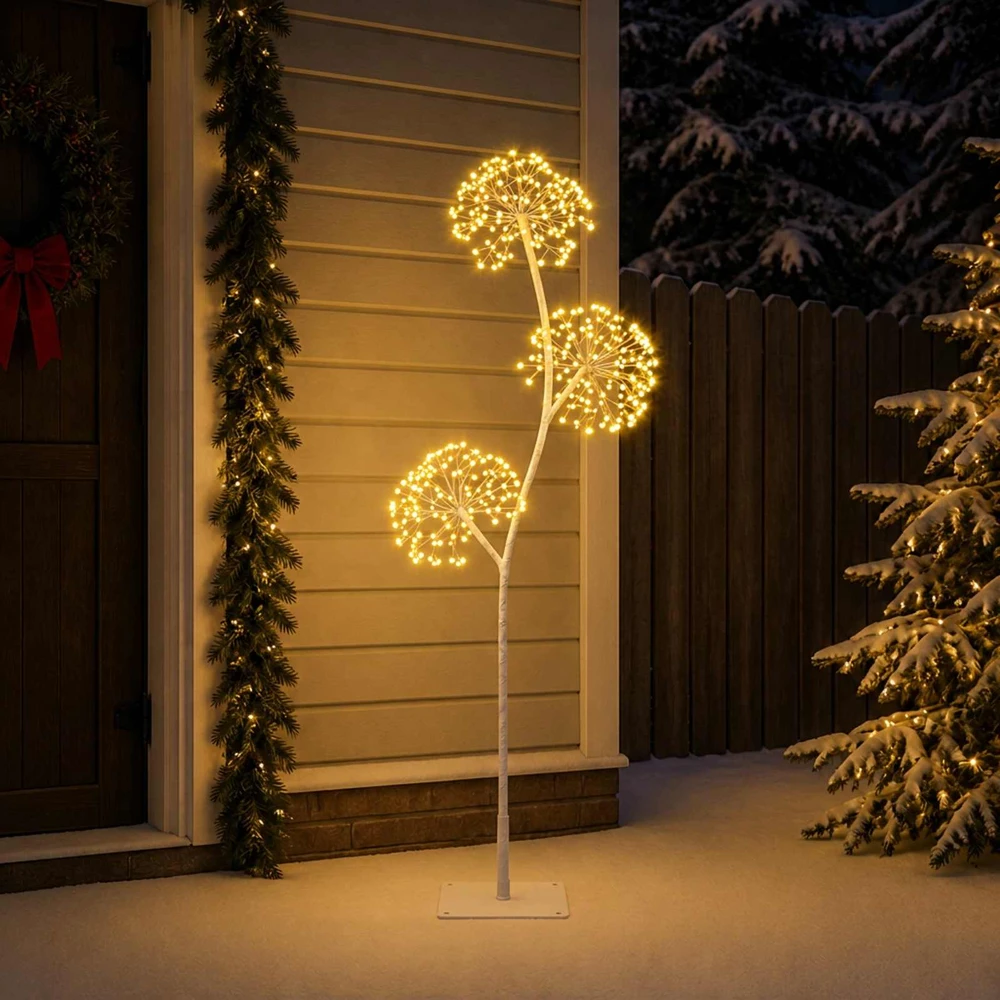 S formos LED kalėdinė eglutė Balta 18 x 18 x 120 cm Plienas