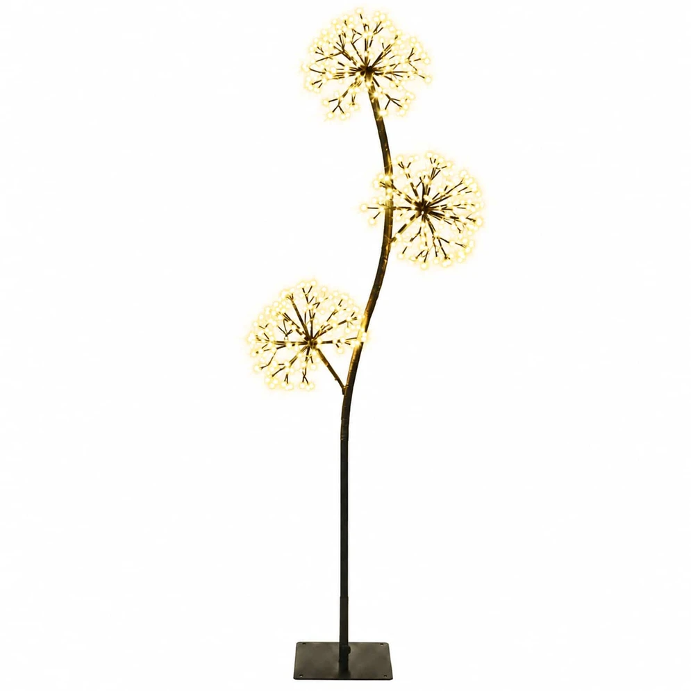 S formos LED kalėdinė eglutė Juoda 18 x 18 x 120 cm Plienas
