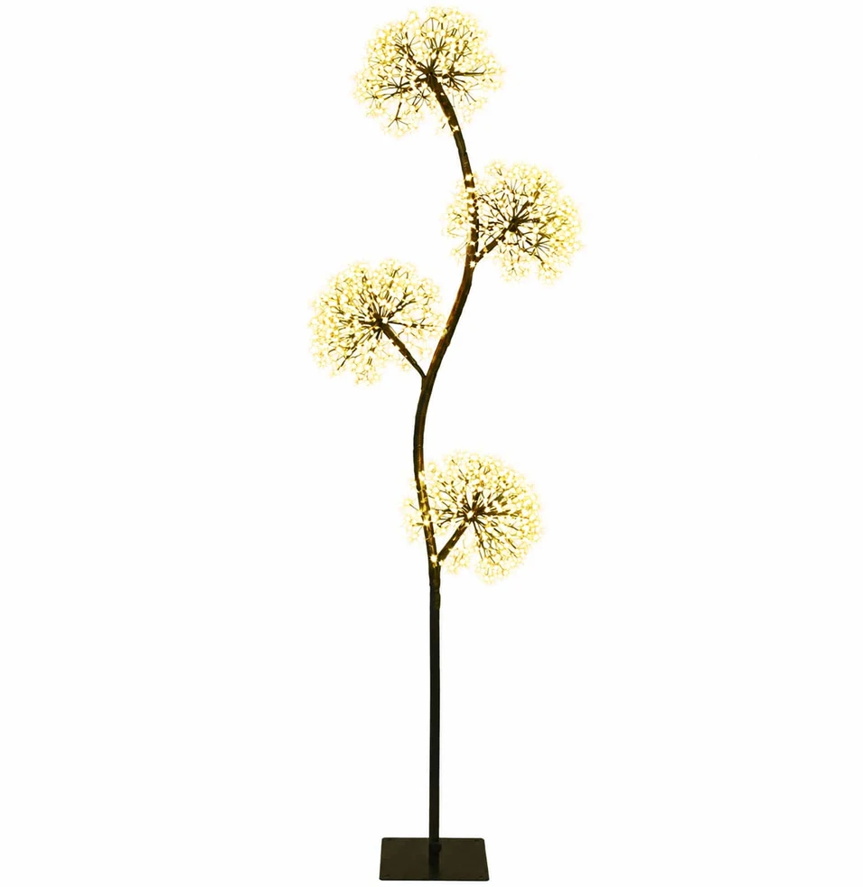 S formos LED kalėdinė eglutė Juoda 18 x 18 x 150 cm Plienas