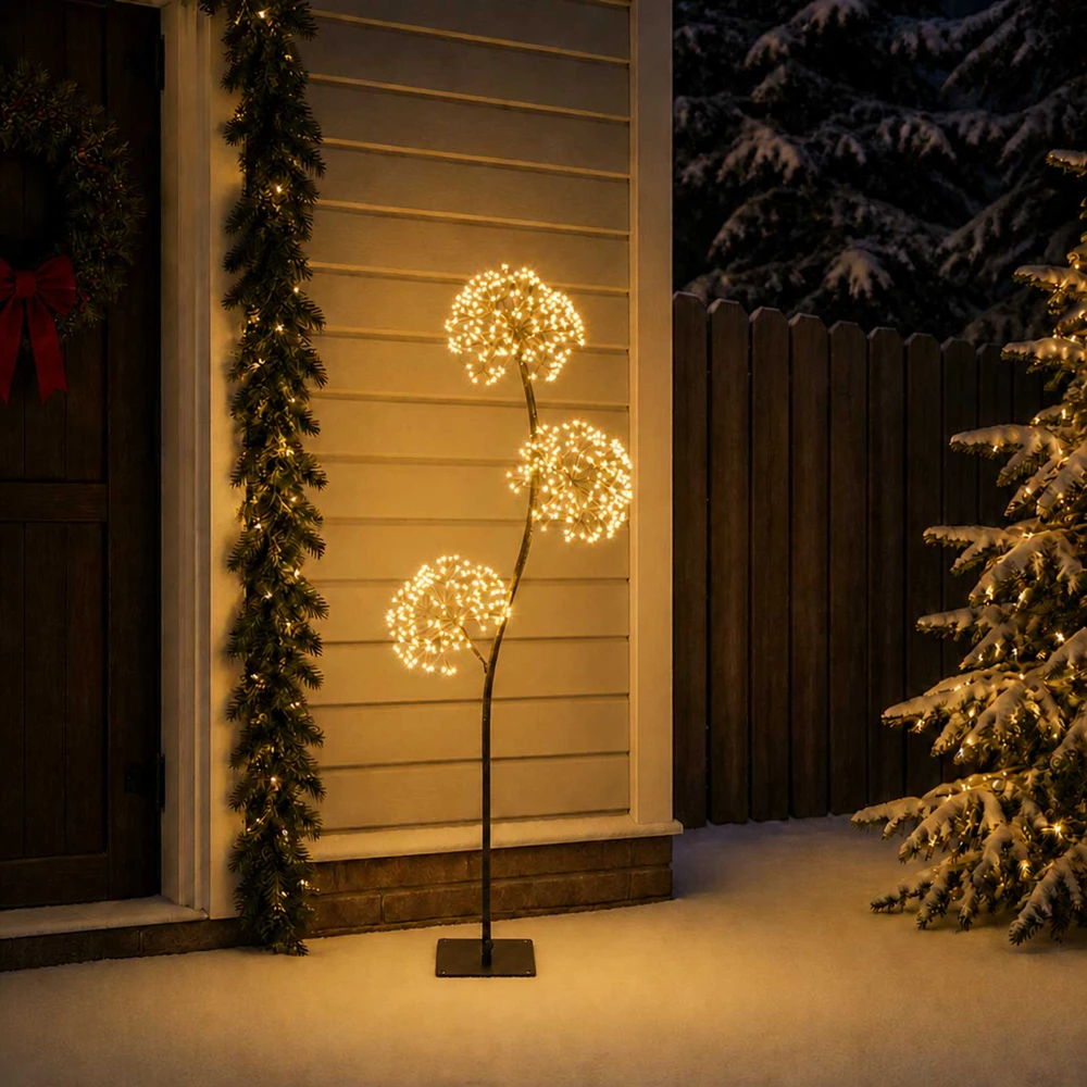 S formos LED kalėdinė eglutė Juoda 18 x 18 x 150 cm Plienas