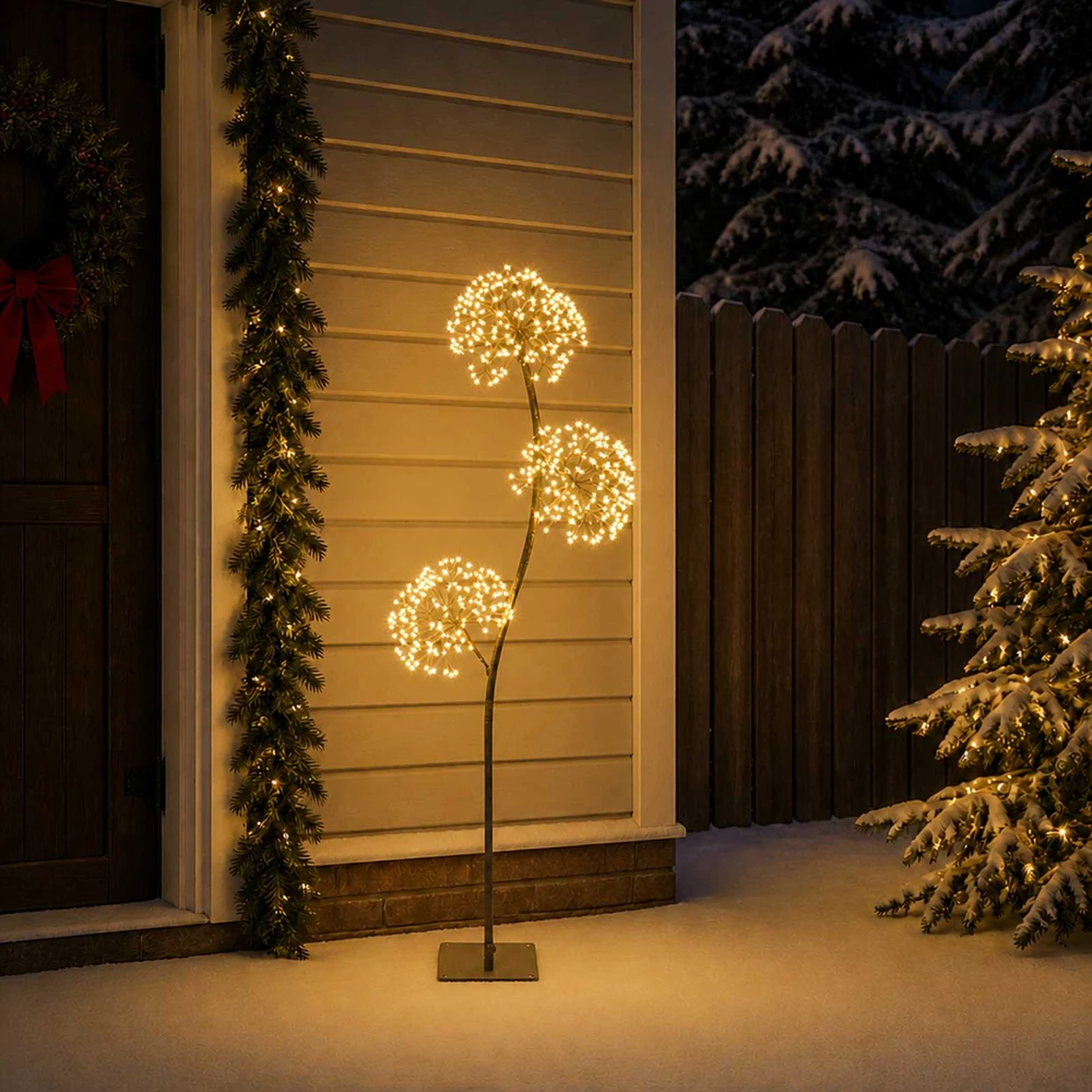 S formos LED kalėdinė eglutė Juoda 18 x 18 x 120 cm Plienas