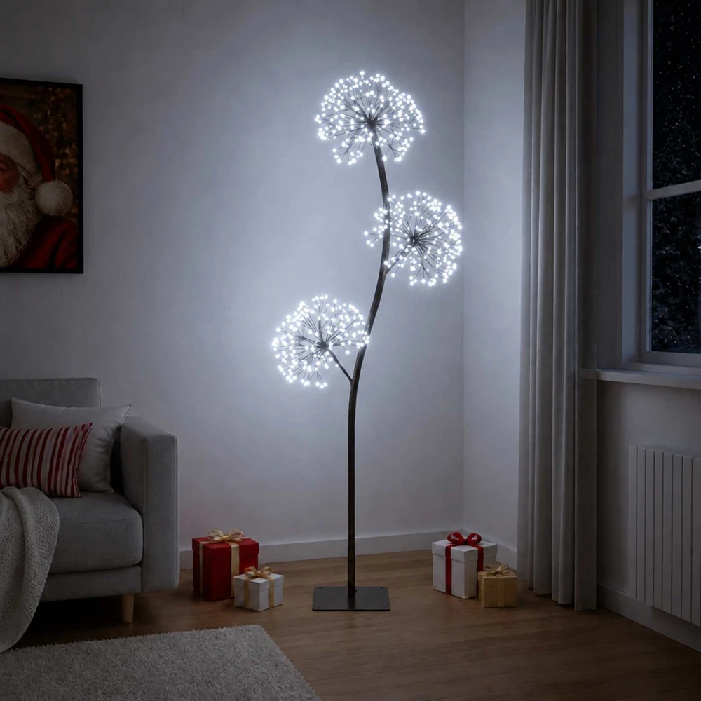S formos LED kalėdinė eglutė Juoda 18 x 18 x 150 cm Plienas