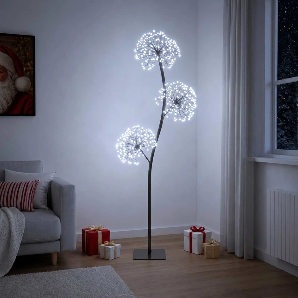 S formos LED kalėdinė eglutė Juoda 18 x 18 x 120 cm Plienas