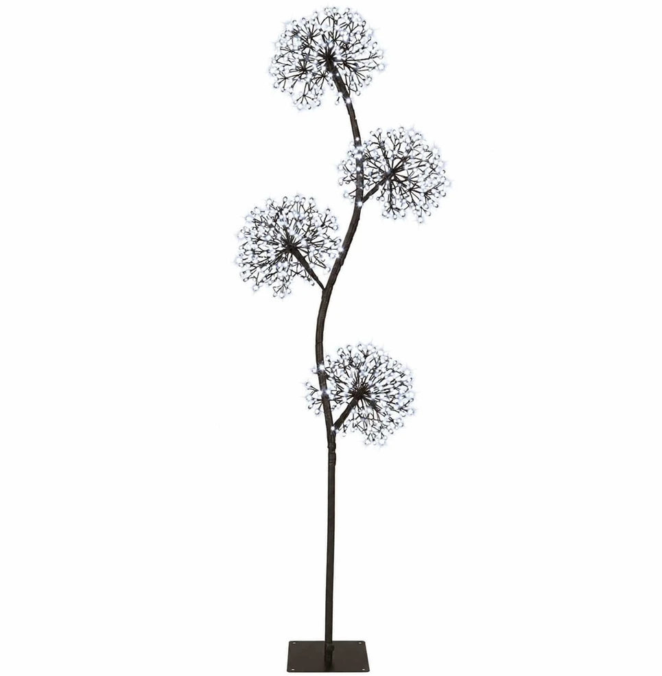 S formos LED kalėdinė eglutė Juoda 18 x 18 x 150 cm Plienas