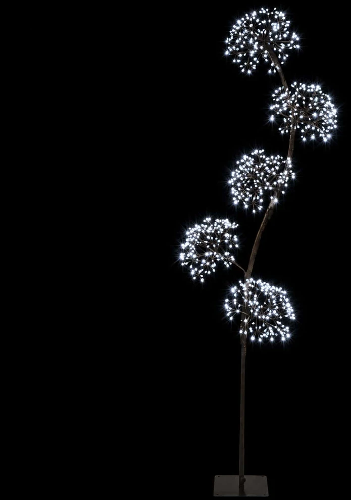 S formos LED kalėdinė eglutė Juoda 20 x 20 x 175 cm Plienas